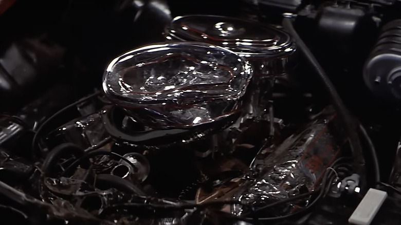 Engine bay of 1958 Plymouth Fury from the movie "Christine"