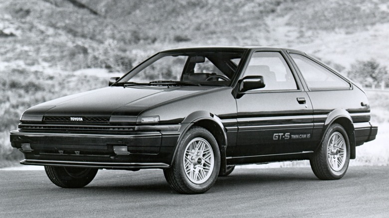 Toyota Corolla GT-S parked side view