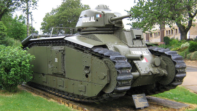 Char B1 museum display in France