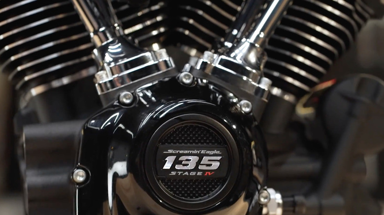 side-view of a Harley-Davidson Screamin' Eagle 135 Stage IV Performance Crate Engine