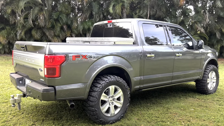Rear 3/4 view of Ford F-150 Bubba Truck