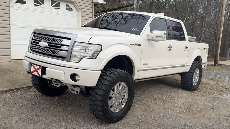 White Ford F-150 Bubba Truck