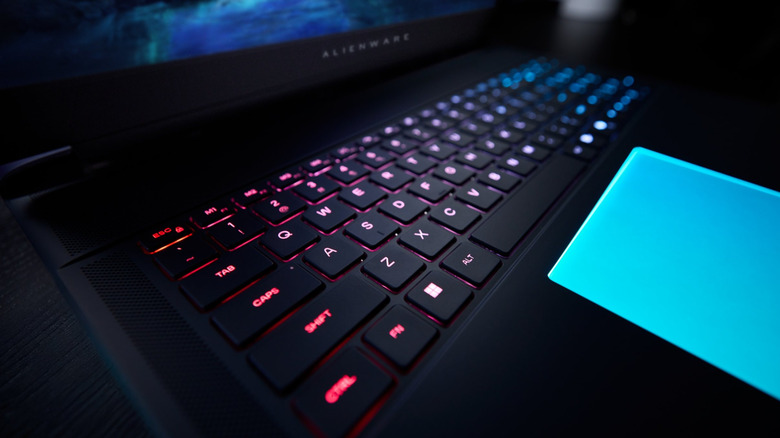 Alienware Area-51 laptop keyboard