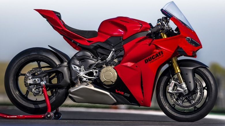 Ducati Panigale V4 on track