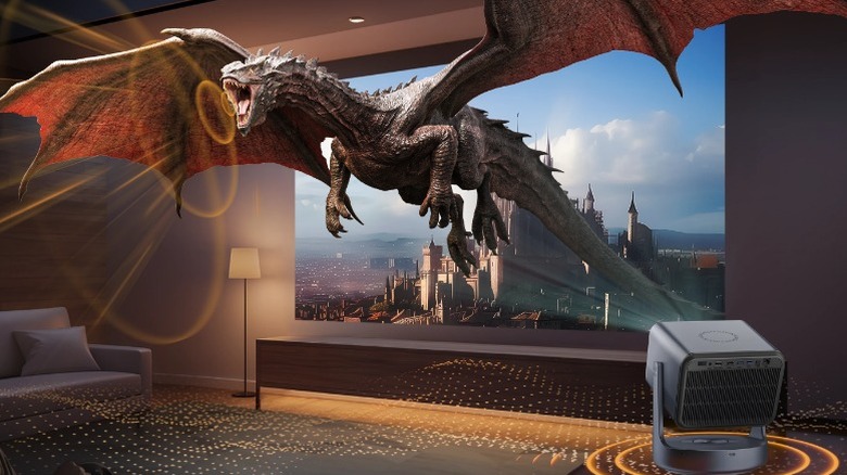 Hisense C2 Ultra with dragon flying out of screen