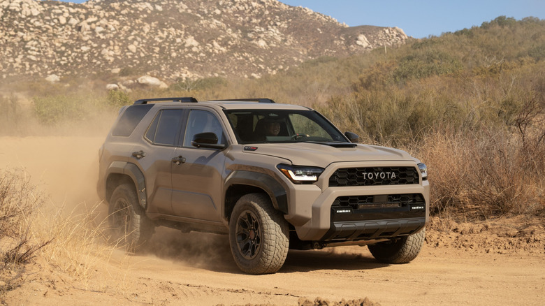 Toyota 4Runner TRD Pro driving on sand