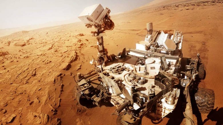 Curiosity rover on Mars