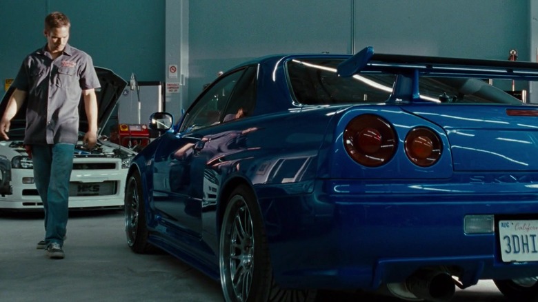 blue nissan gt-r