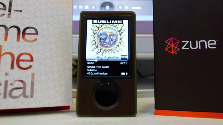 Person Holding a Zune