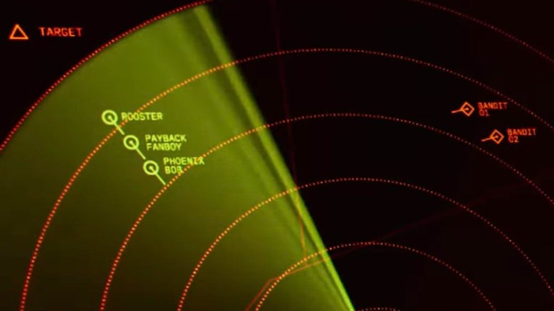 Two bogeys appear on radar in "Top Gun: Maverick"