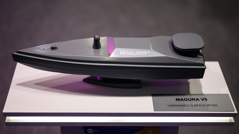 A model of a Magura V5 unmanned surface vessel