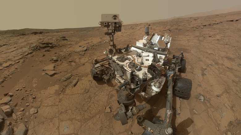 Curiosity rover on Mars