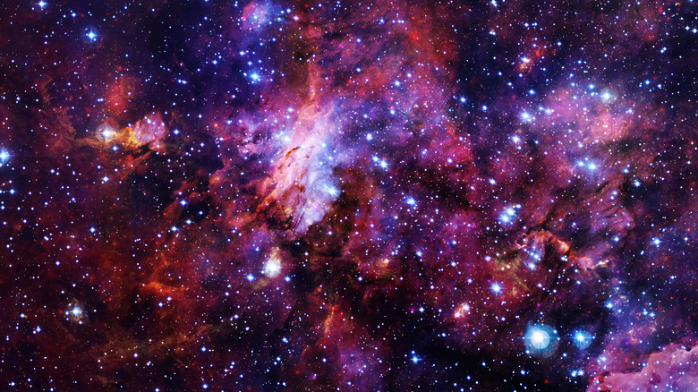 Cosmic nebula dust and gas