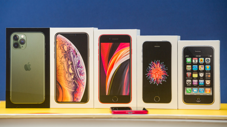 iPhone X on display