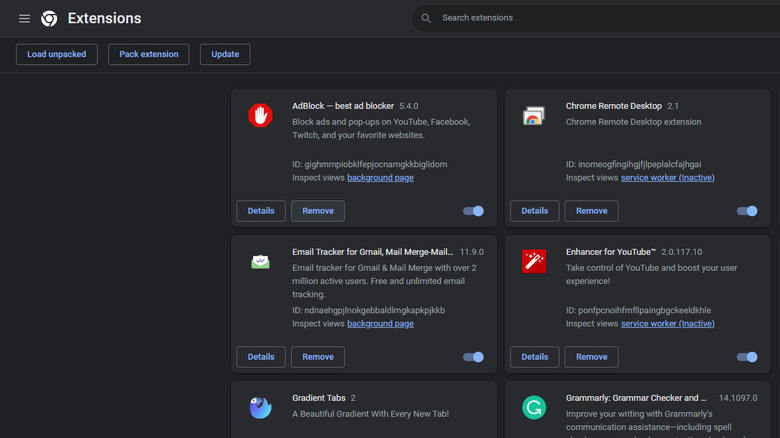 google chrome extensions