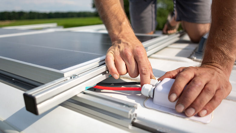 Installing solar panels