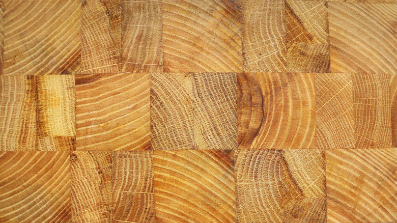 End grain of 4x4s