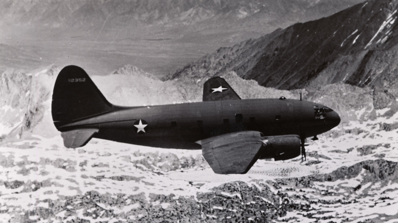 Curtiss C-46 Flying the Hump during WW2.