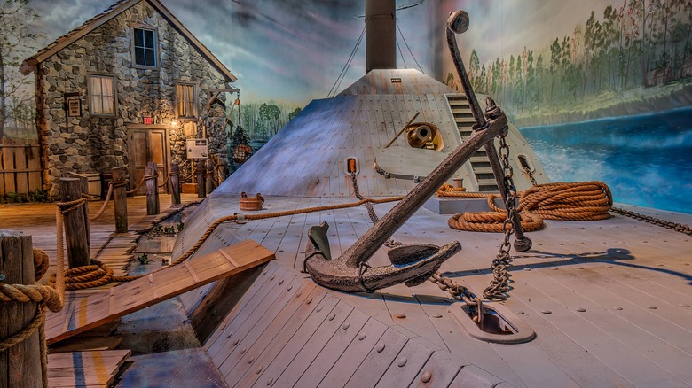 The CSS Albemarle exhibit at the National Civil War Naval Museum in Columbus, Georgia.