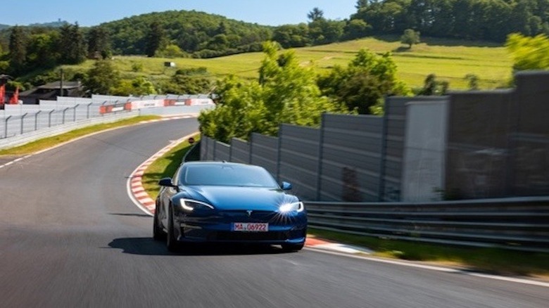 Tesla Model S Plaid at Nürburgring