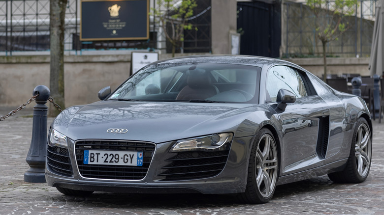 Front quarter shot of a first-gen Audi R8