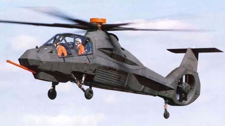 RAH-66 Comanche helicopter prototype in flight