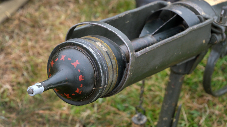 A WWII British PIAT (anti-tank) round