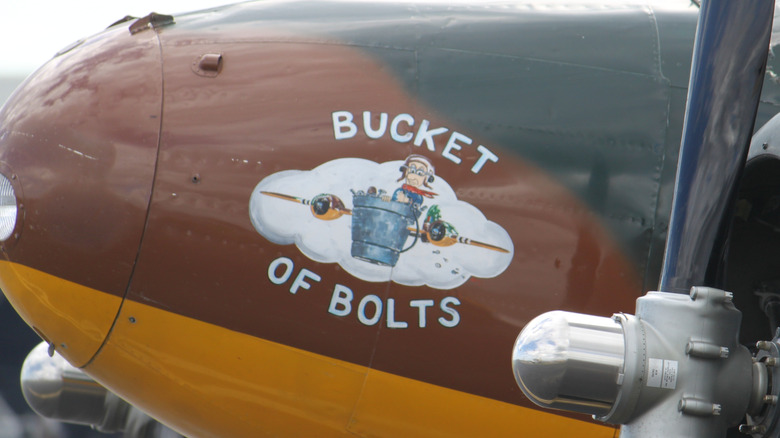Nose art on a plane