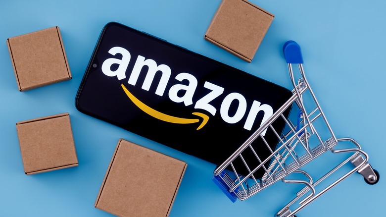 Amazon splash phone shopping cart