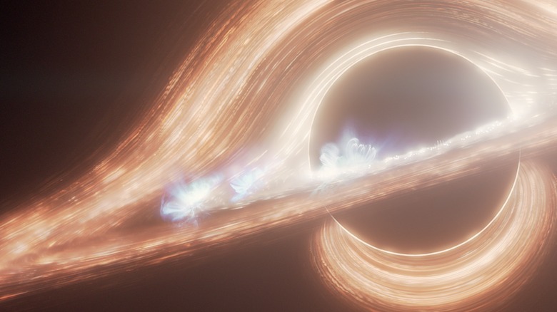 Artistic rendition of a black hole.