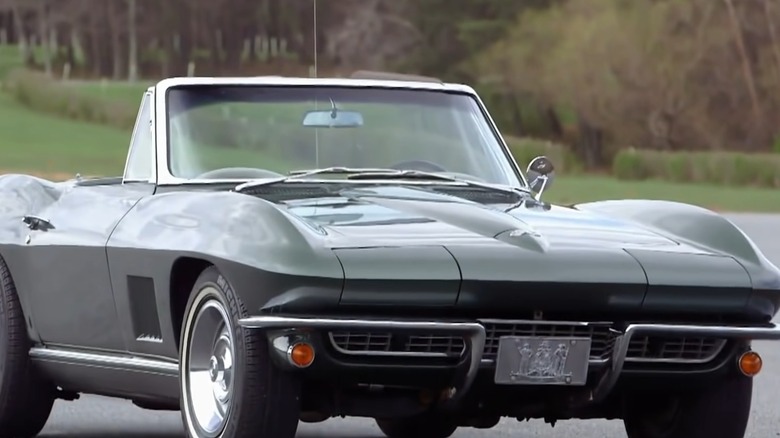 Joe Biden's 1967 Corvette Stingray, parked.