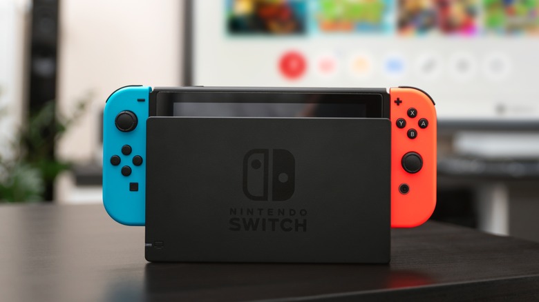 Nintendo Switch docked