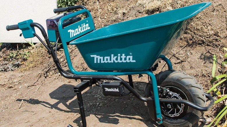 Makita's battery-powered wheelbarrow