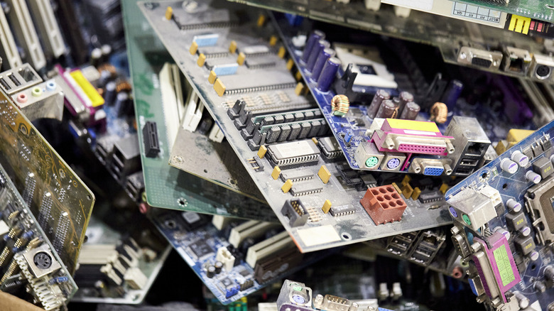 e-waste, specifically motherboards