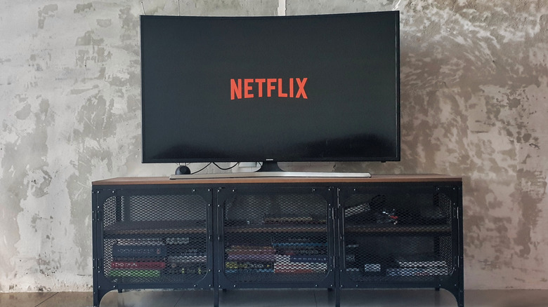 Netflix on curved Samsung TV