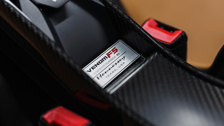Hennessey Venom F5 plaque