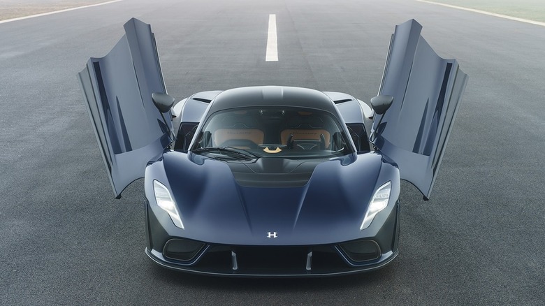 Hennessey Venom F5 with doors raised