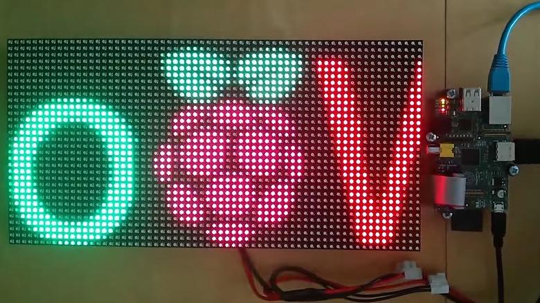Raspberry Pi with LED Matrix