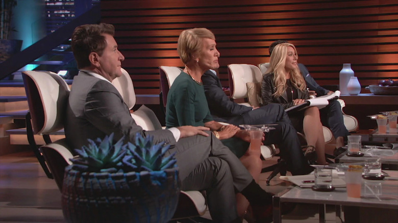 Shark Tank cast on set