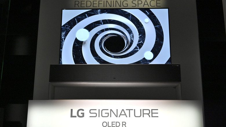 lg signature oled r rollable tv