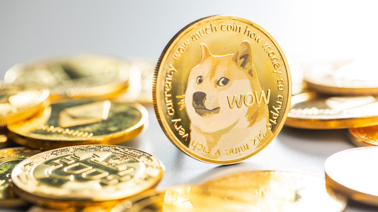 Dogecoin at the center of crypto pile