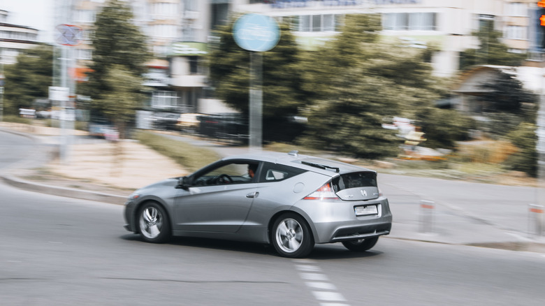 Honda CR-Z on the road