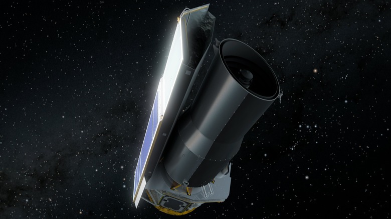 Spitzer Space Telescope artwork render