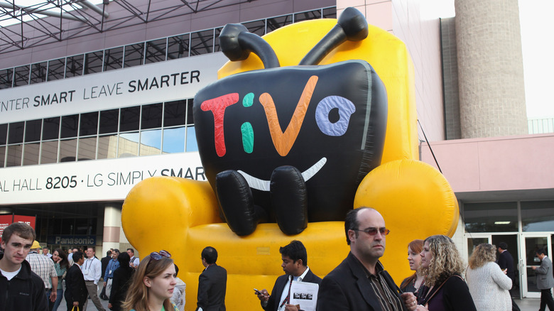 TiVo inflatable logo at CES