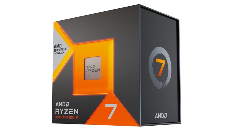 AMD Ryzen 7 7800X3D processor in packaging