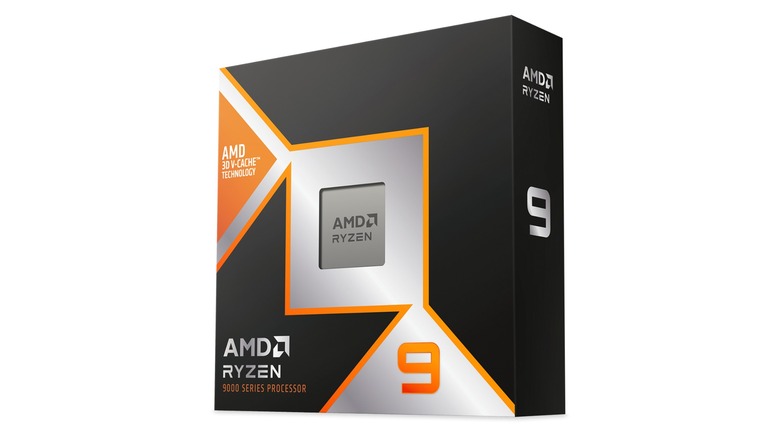 AMD Ryzen 9 9950X3D processor in packaging