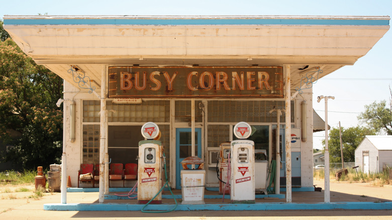 Abandoned gas station