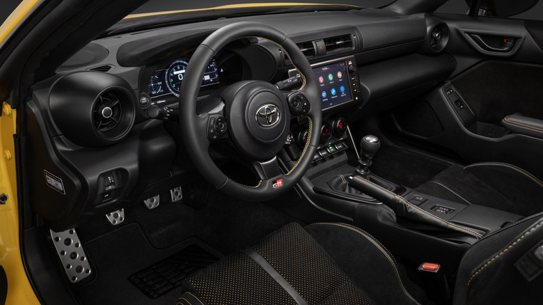 Interior dashboard of the 2026 Toyota GR86 Yuzu Special Edition