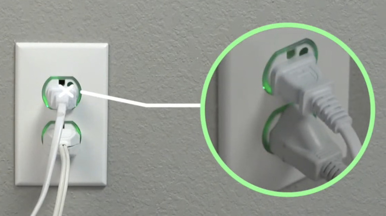 A hospital-grade illuminated outlet