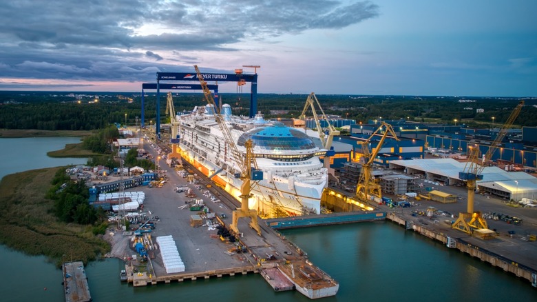 Royal Caribbean's Star of the Seas being constructed in Turku